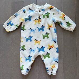 3/$20🌟 Old Navy Colorful Dog Print One Piece, 3-6M